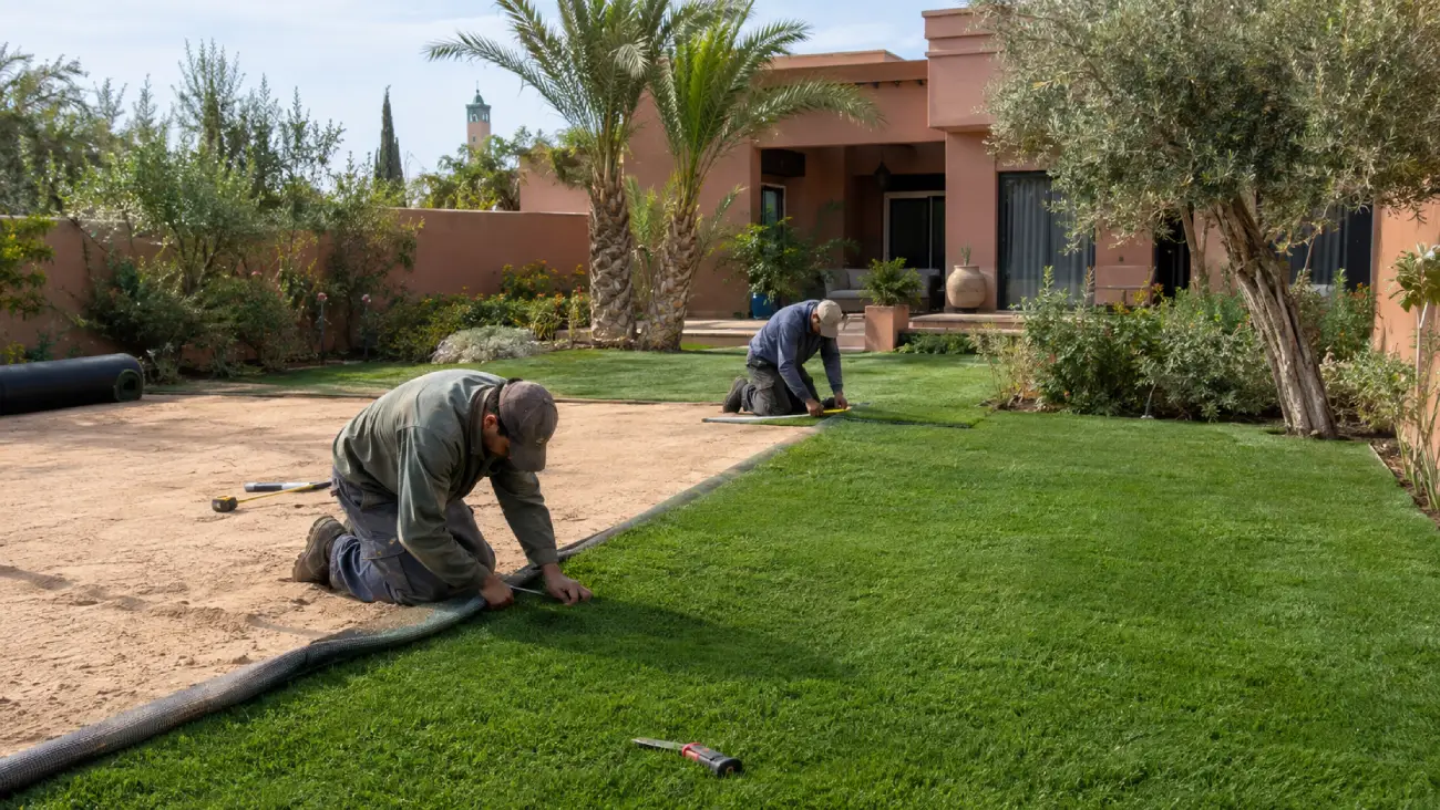 Pose de Gazon Synthétique à Marrakech : Installation Professionnelle
